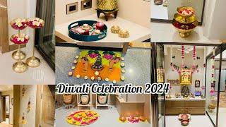 Diwali 2024 decor & celebration | Festival vibes | Diwali evening decor  | Diwali vlog