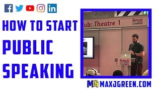 How to Start Public Speaking! | MaxiAspie