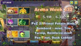 PvZ 2: ARENA STRATEGY WEEK 332 (5.1M - 6.3M) - Using Free plants and Low level - Gameplay