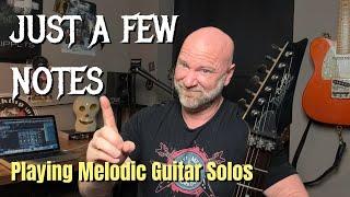 Simple Melodic Guitar Solo Lesson with Just a Few Notes