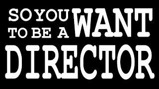 SO YOU WANT TO BE A DIRECTOR