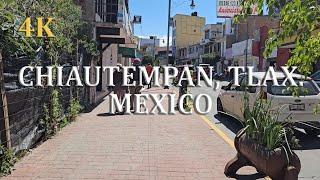 Santa Ana Chiautempan, Tlaxcala, México [4k 60fps]. Recorrido a pie / Walking tour.