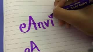 Anvitha name calligraphy