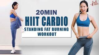 20 MIN STANDING FAT BURNING WORKOUT Cardio Hiit Workout Full Body No Jumping, No Repeat