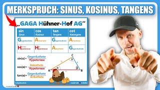 So merkst du dir Sinus, Kosinus & Tangens! - Merkspruch + Übungsaufgabe