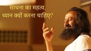 साधना का महत्व - ध्यान क्यों करना चाहिए? @Gurudev