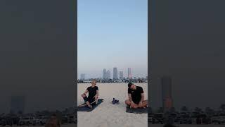 Beach Yoga with Indian yogi living in Dubai