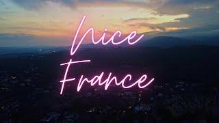 Drone footage from Nice, France at Night / Cote D'Azur France