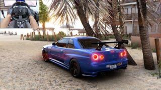 800HP Nissan Skyline R34 GTR - Forza Horizon 5 | Thrustmaster TX