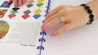 ASMR Notebook Pages • Rearranging Pages in Disc-Bound Notebook • No Talking