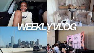 WEEKLY VLOG: 48 hours in dallas, filming a podcast, brand events, quality time with family, etc!