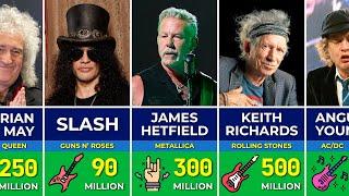  Best Richest Guitarists Of All Time | Eric Clapton, Keith Richards, Brian May