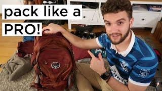 How to PACK A BACKPACK for TRAVELING TO EUROPE | PACK LIKE A PRO!