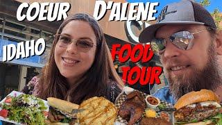 Coeur d'Alene Idaho Food Tour | 4K