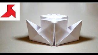 How to make an origami Steamship from A4 paper