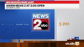 WKRN News 2 at 3:00 Open, 10/31/2024 (New Graphics and Music Debut)