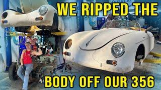 1955 Porsche 356 Replica: Body Off Chassis! Full Tear Down Begins