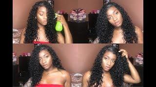 $12.99 Deep Wave/ Wet N’ Wavy Sensationnel Half Wig Review + How I Lay My Half Wigs | laurensimonee