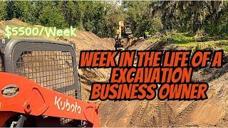 A Week in The Life of A Excavation Business Owner | SubContracting For a Multimillion Dollar Company