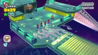 Super Mario 3D World (Wii U) - Beep Block Skyway (Green Stars, Stamp)