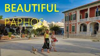 Paphos CYPRUS  NEW Beautiful Walking Tour [4K UHD]