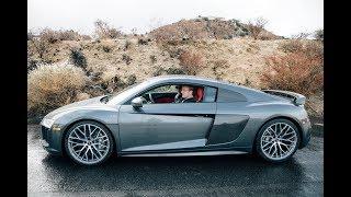 Gustav tries Audi R8 Coupé V10 testdrive with REAL STIG Ben Collins riding shotgun