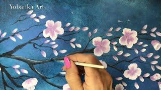 Technique To Paint Flowers / My Easy Technique