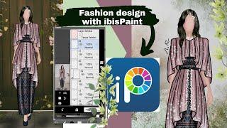 Fashion Design with ibisPaint #fashion #illustration #ibispaint #art #design #batikindonesia