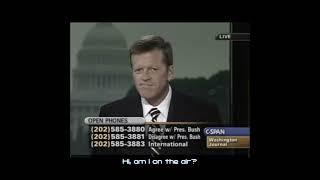 C-SPAN WJ: "Am I on the air?" 20 years ago