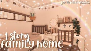 no gamepass family home  | bloxburg speedbuild | luminto