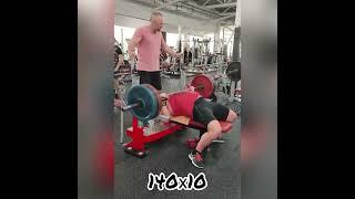 Bench press. Alexei Mustafin. 140 kg.