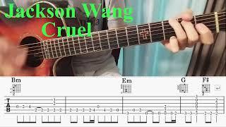 Jackson Wang - 'Cruel' guitar cover (with Tab)