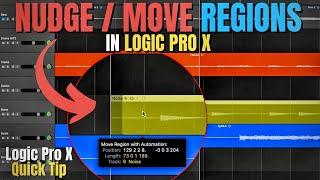 How To NUDGE AUDIO/REGIONS in Logic Pro X - Quick Tip