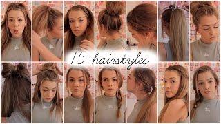 15 heatless hairstyles || Lilyellaburt 