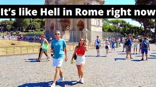 Rome Italy, This is Rome July 2024, Rome walking tour, Roma Italia, Colosseum, Trevi Fountain Rome,