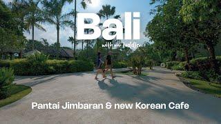 Berenang di Pantai Jimbaran & Aesthetic Korean Coffee Shop in Bali | BALI Travel Vlog 2024