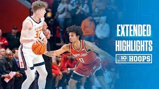 Maryland at Illinois | EXTENDED HIGHLIGHTS | Big Ten Basketball | 01/23/2025