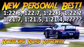 My new personal best lap time! Was it the tires? PCA HPDE at Roebling Road Raceway (Porsche Cayman)