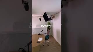Podcast Studio Before & After With 7 of our 2” & 4” Dulce Angora Custom Acoustic Panels & A Gobo!