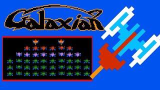 Galaxian  (FC · Famicom) video game port | 21-round session 