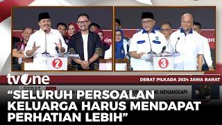 Jeje - Ronal Tanggapi Jawaban Paslon 03 dengan Nyanyikan Lagu Ini | Debat Pilkada tvOne