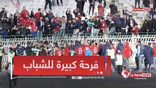 #شاهد.. فرحة لاعبين شباب بلوزداد ️ بالفوز على مولودية الجزائر 3-1 