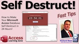 How to Create a Database in Microsoft Access That Will Self-Destruct in 24 Hours