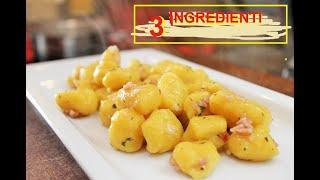 GNOCCHI DI ZUCCA all' ACQUA 3 INGREDIENTI ricetta facile gnocchi di zucca con solo 3 ingredienti