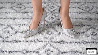 REVIEW DREAM PAIRS High Heels Rhinestone Pumps Closed Toe