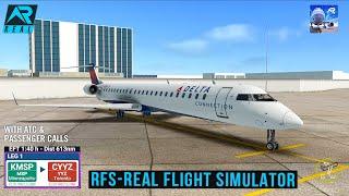 RFS - Real Flight Simulator - Minneapolis to Toronto||Full Flight|CRJ-900||FullHD|RealRoute