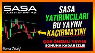 SASA YATIRIMCILARI BU YAYINI KAÇIRMAYIN! - Sasa Hisse Analiz - Yorum - Alınır mı - Hisse Senedi