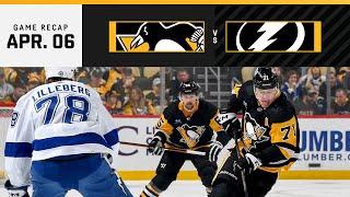 GAME RECAP: Penguins vs. Lightning (04.06.24) | Malkin Nets Two In 2nd