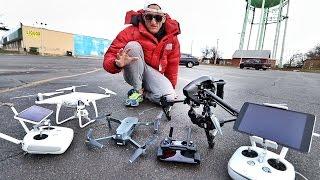 DJi Phantom 4 Pro+ vs. Inspire Pro vs. Mavic Pro in 4K