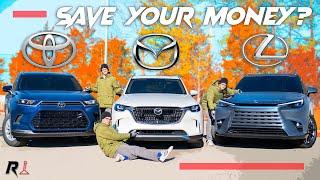 2024 Mazda CX-90 vs Lexus TX vs Toyota Grand Highlander / Rebadged Potential!